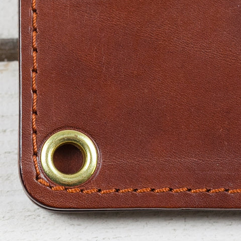 Slim biker wallet brown