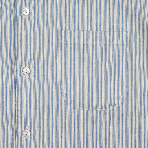 Windsor Collar Shirt Indigo Stripe