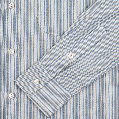 Windsor Collar Shirt Indigo Stripe