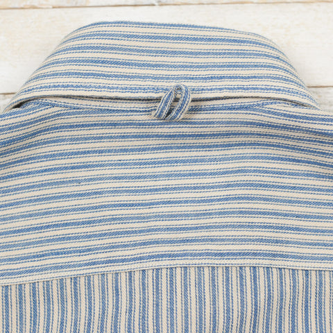 Windsor Collar Shirt Indigo Stripe