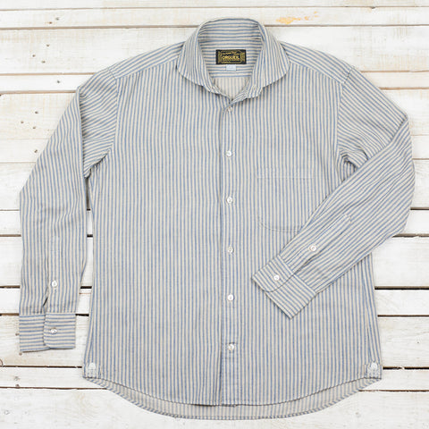 Windsor Collar Shirt Indigo Stripe