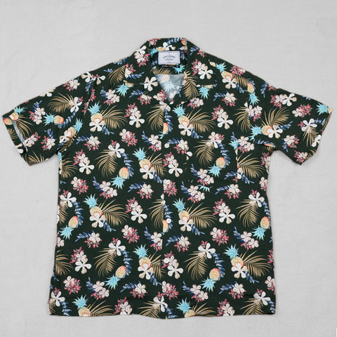 Hawaii Shirt  „Tropical Fruit“ Schwarz