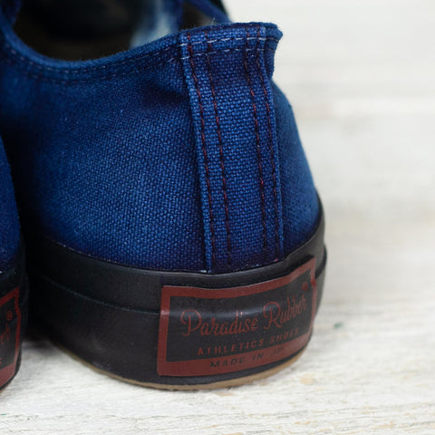 Shell Cap Low Sneaker Hand Dyed Indigo