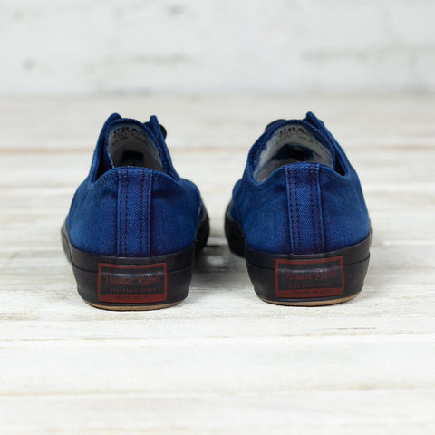 Shell Cap Low Sneaker Hand Dyed Indigo