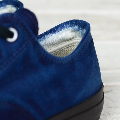 Shell Cap Low Sneaker Hand Dyed Indigo