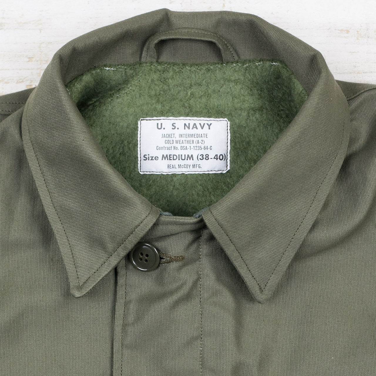 U.S.N. A-2 Deck Jacket Oliv