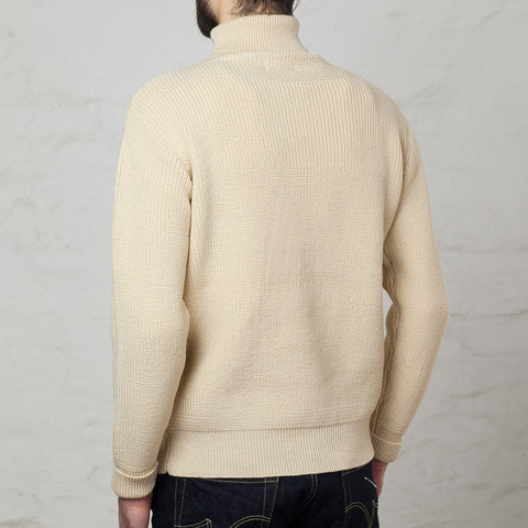 Fisherman's Turtleneck Sweater Ecru