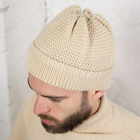 Fisherman's Knit Cap Ecru