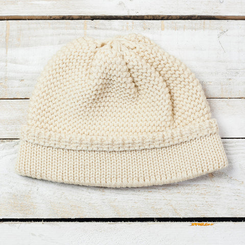 Fisherman's Knit Cap Ecru