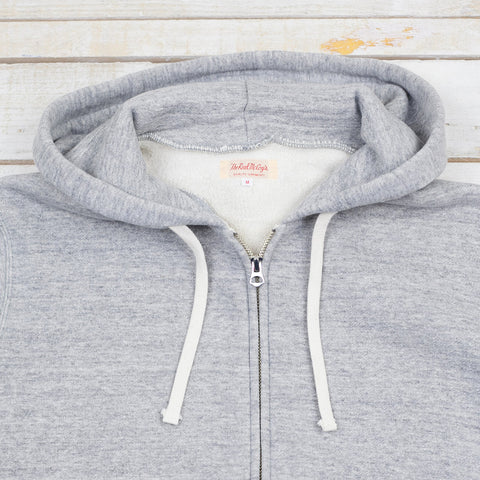 10 oz. Loopwheel Zip Hoodie Grau Meliert