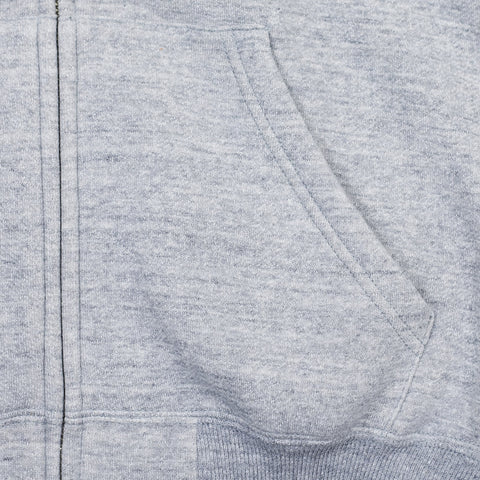 10 oz. Loopwheel Zip Hoodie Grau Meliert