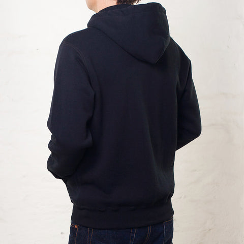 10 oz. Loopwheel Zip Hoody Schwarz