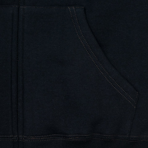 10 oz. Loopwheel Zip Hoody Schwarz