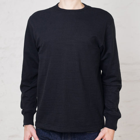 Athletic Longsleeve Loopwheel Schwarz