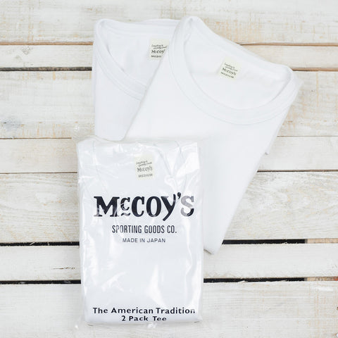 McCoy's 2pack Heavyweight Tee White