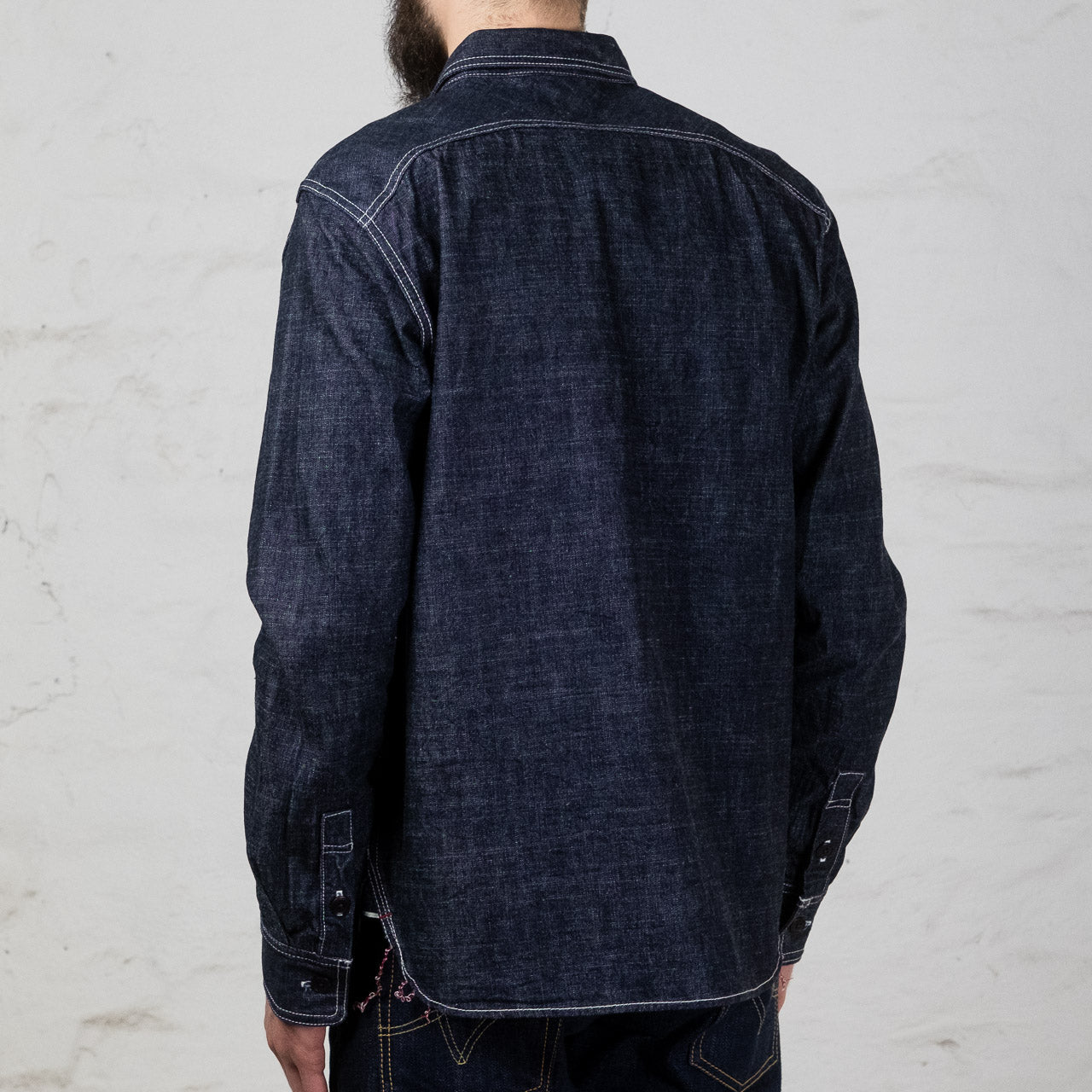 SGS001 10oz Slub Selvedge Denim Work Shirt