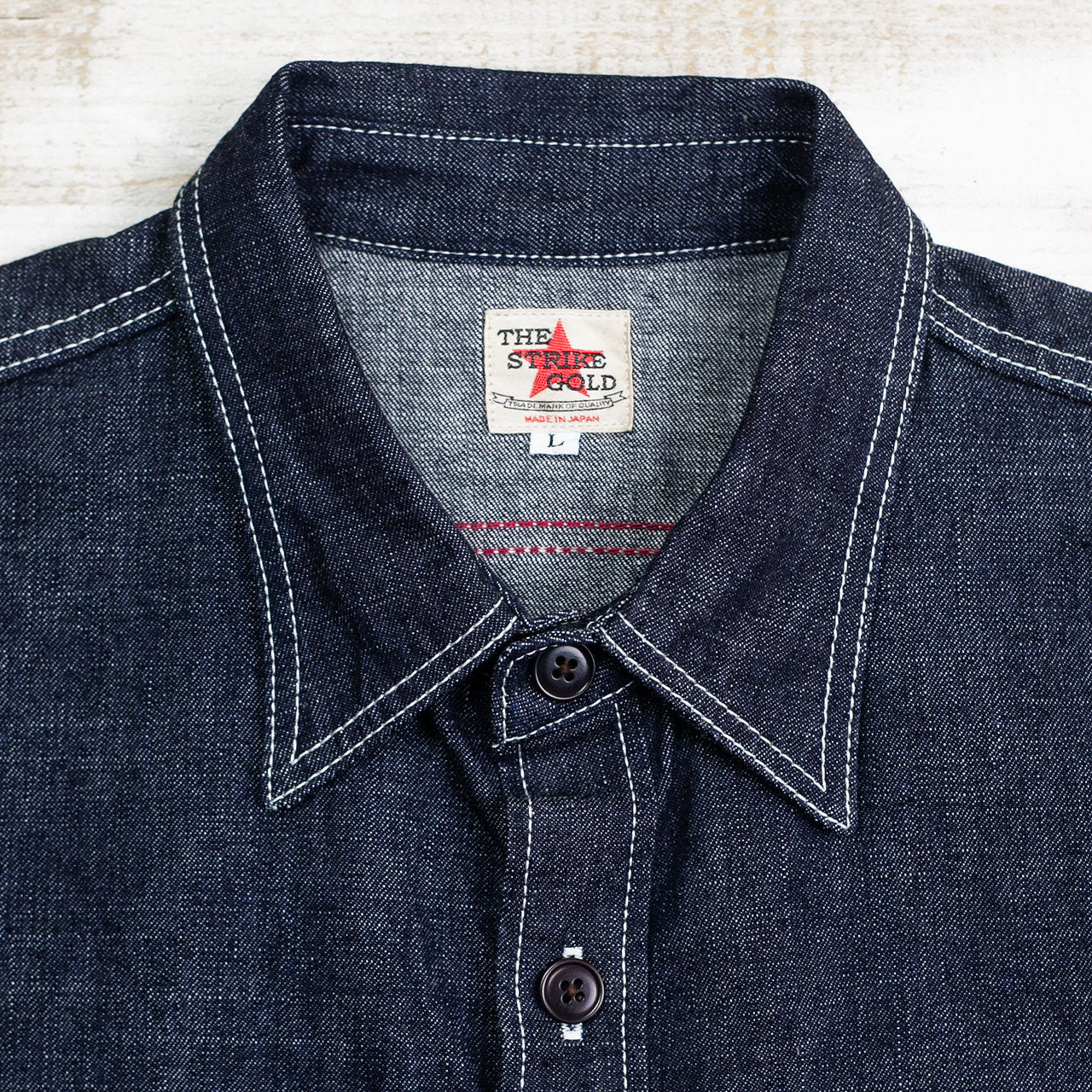 SGS001 10oz Slub Selvedge Denim Work Shirt