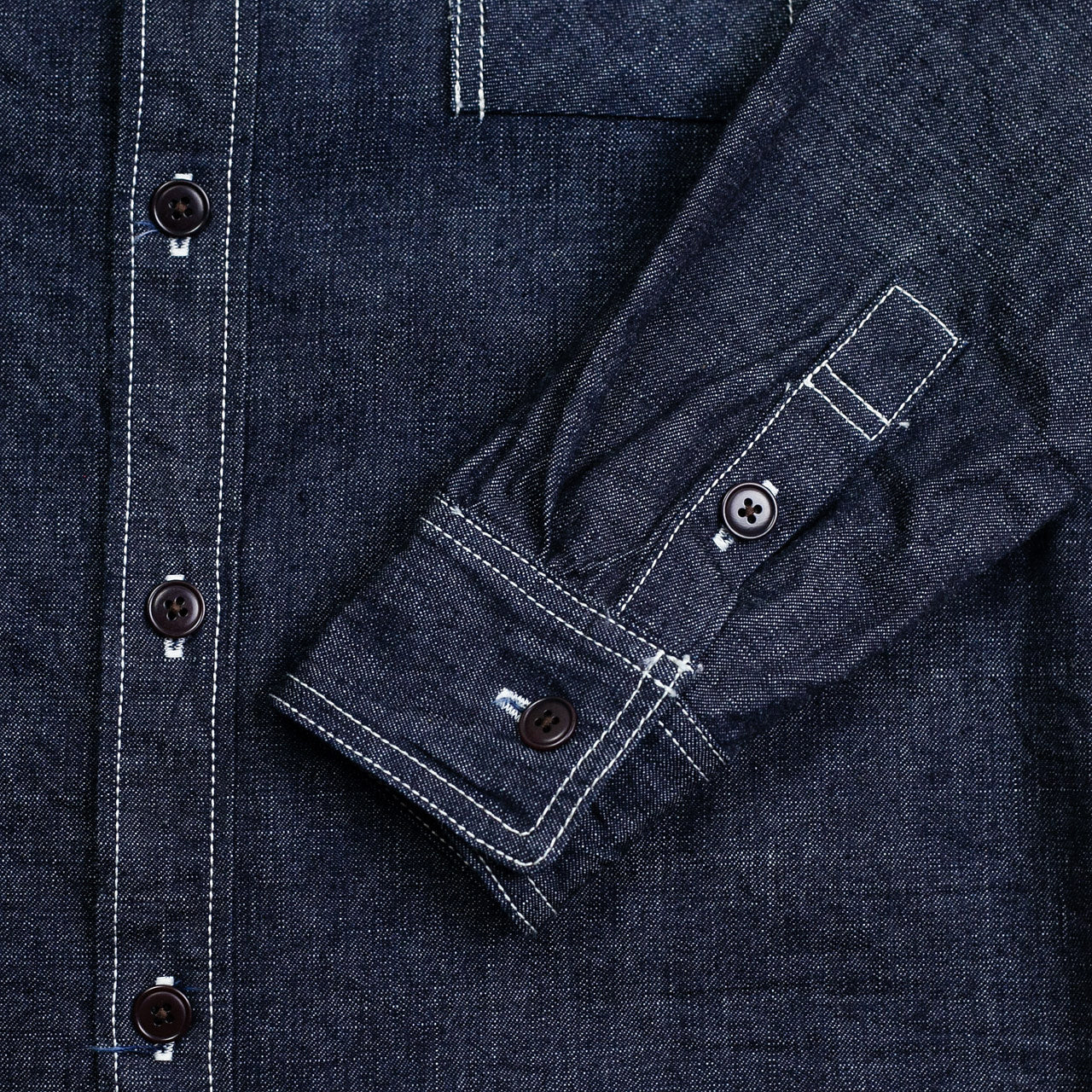 SGS001 10oz Slub Selvedge Denim Work Shirt