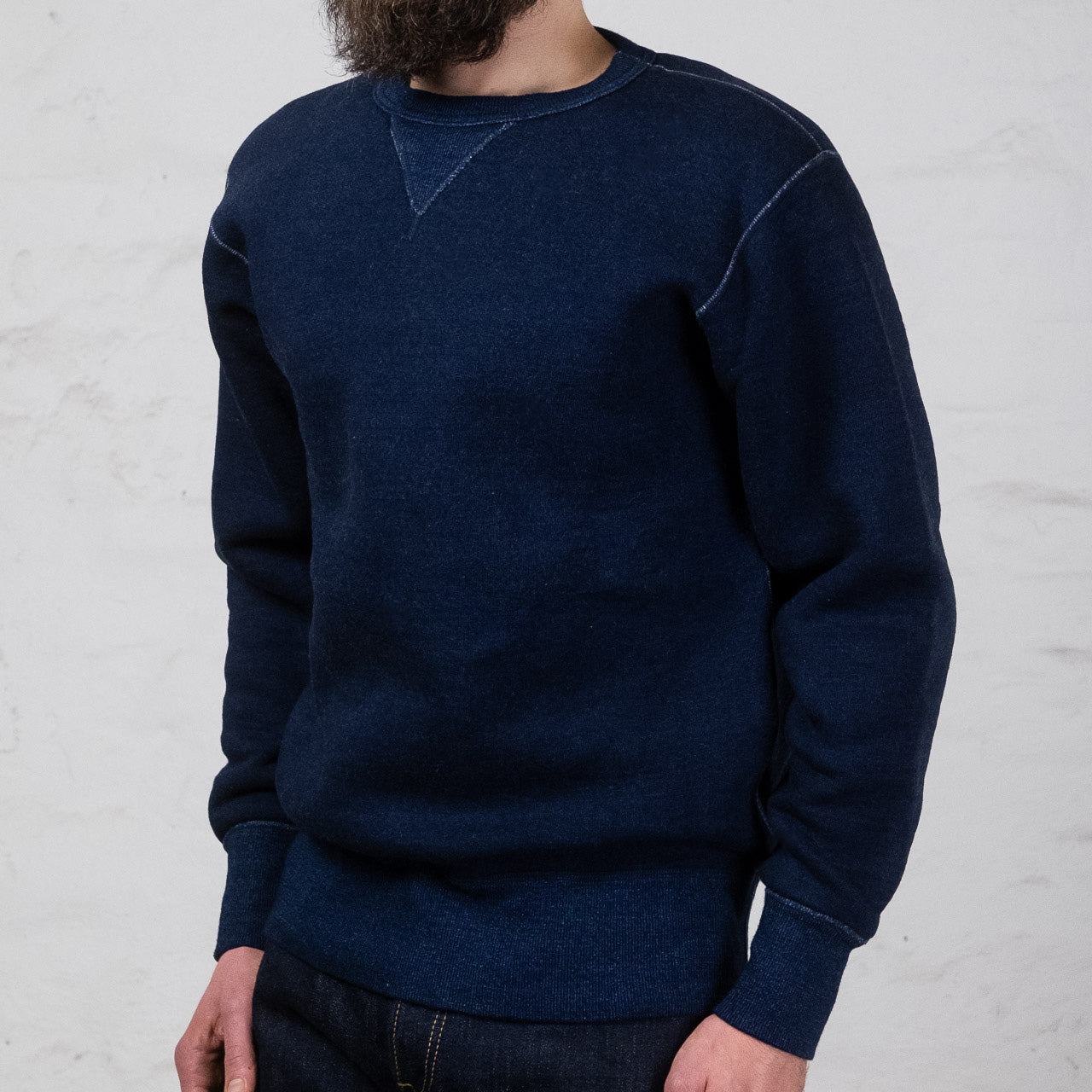 SGC2301 Yarn Dyed Indigo Heavy Sweater