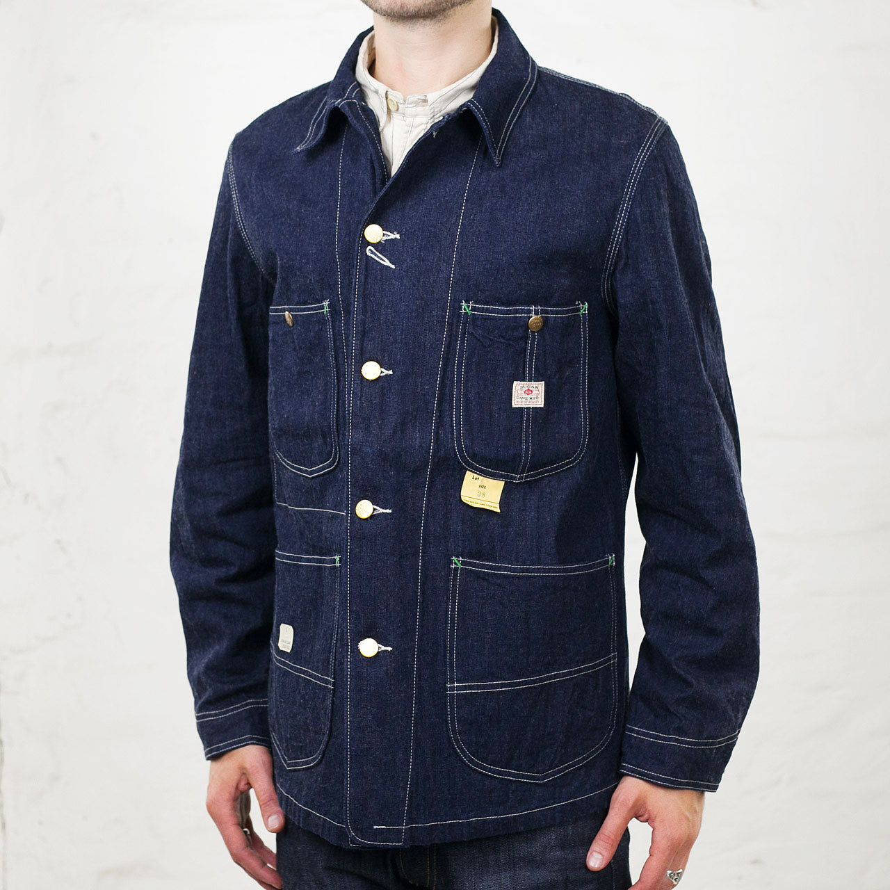 11oz Denim Work Coat Rinsed