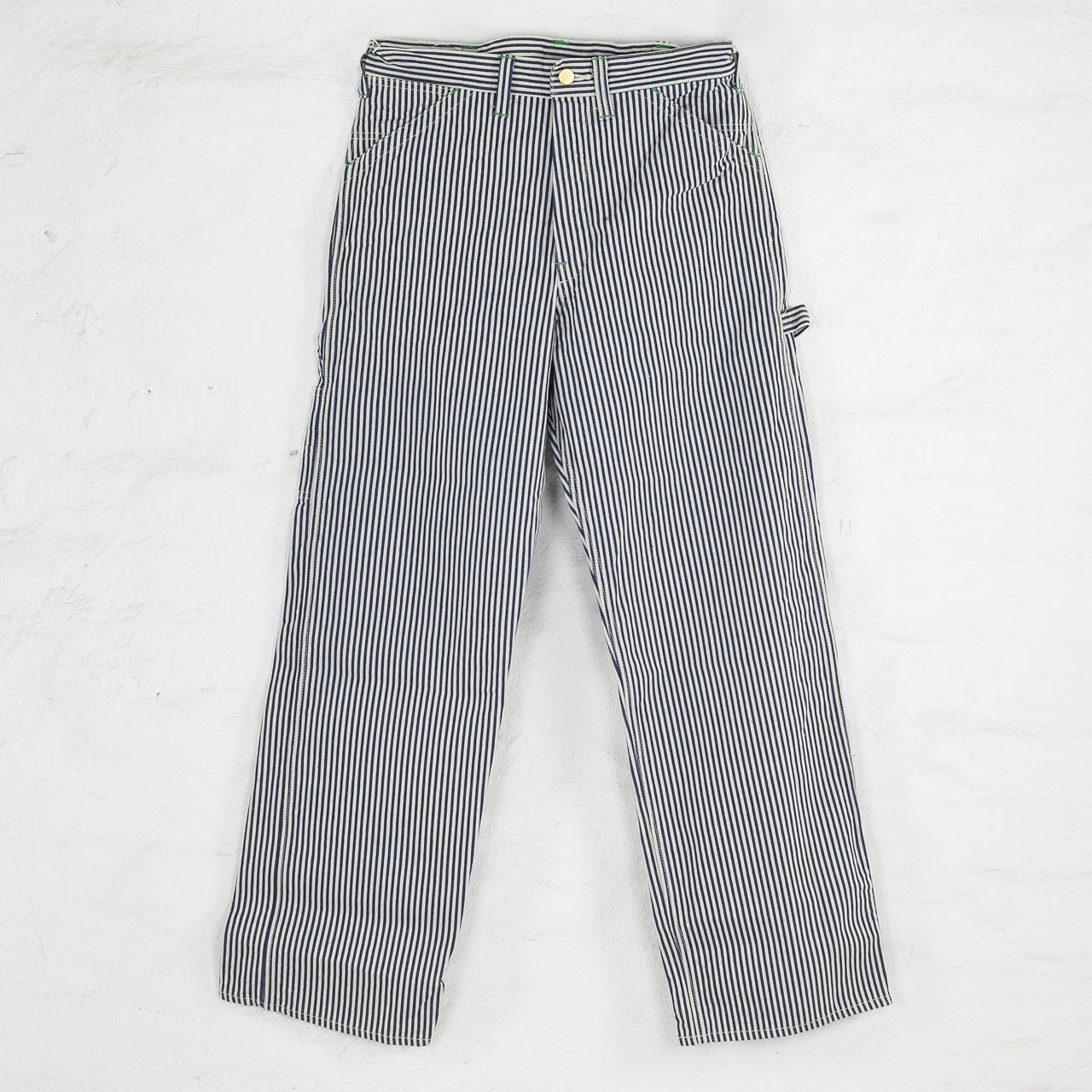 Striped work pants deals