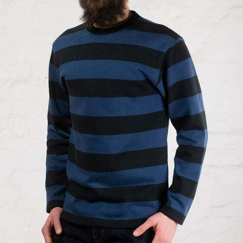 Buco Stripe Racing Longsleeve Schwarz/Blau