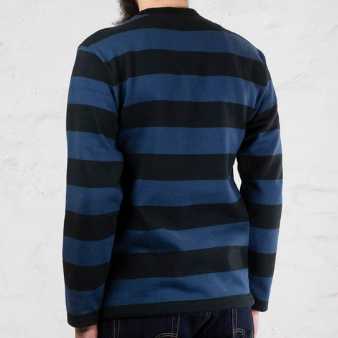 Buco Stripe Racing Longsleeve Schwarz/Blau