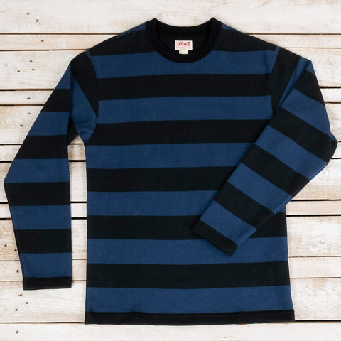 Buco Stripe Racing Longsleeve Schwarz/Blau