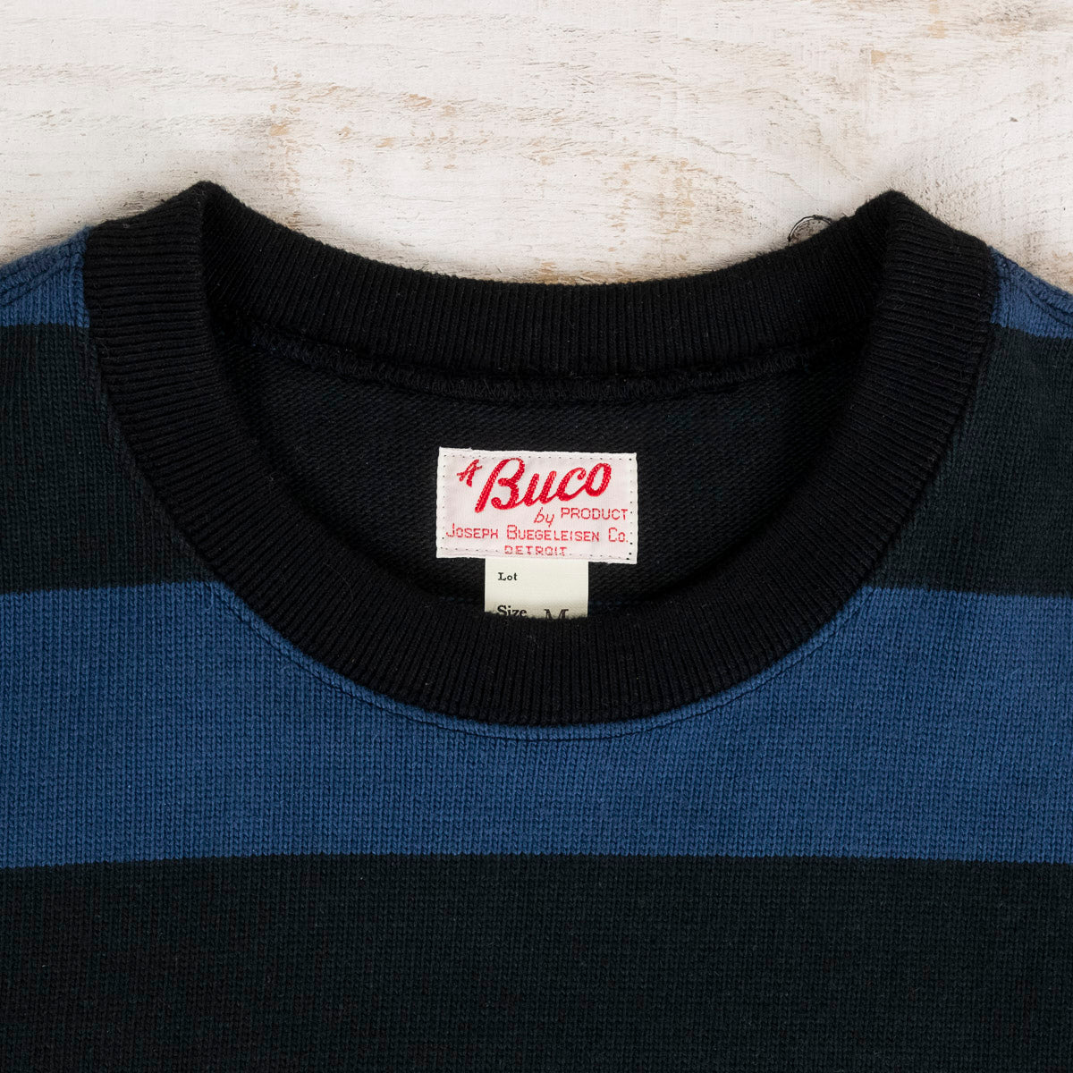 Buco Stripe Racing Longsleeve Schwarz/Blau