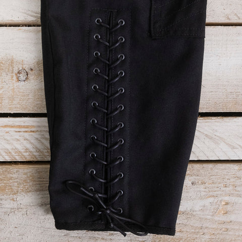 Army Serge Ghurkha Breeches Black