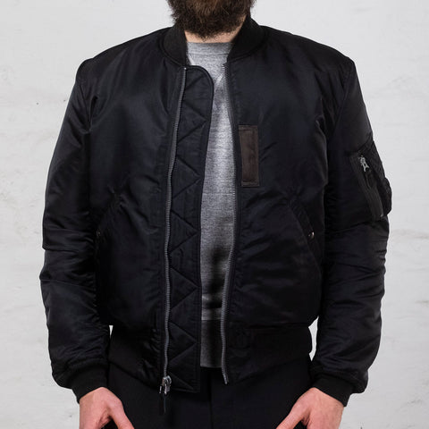 William Gibson MA-1 Jacket Slender Regular Black