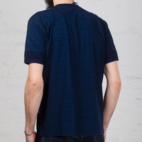 5397 Knitted Henley T-Shirt Dark Indigo