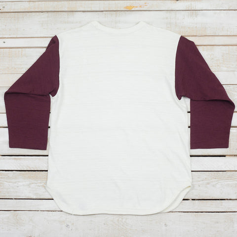 Three Quarter Baseball Shirt Bordeaux