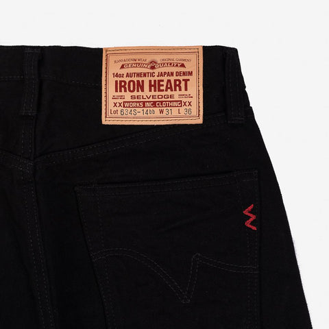 IH-634S-142bb 14 oz. Straight Cut Black/Black