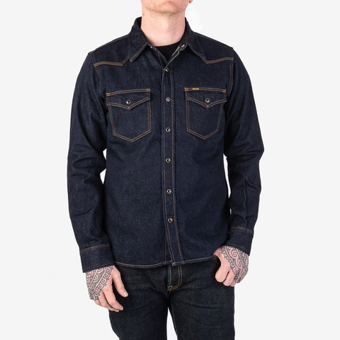 IHSH-33-IND 12 oz. Selvedge Western Shirt