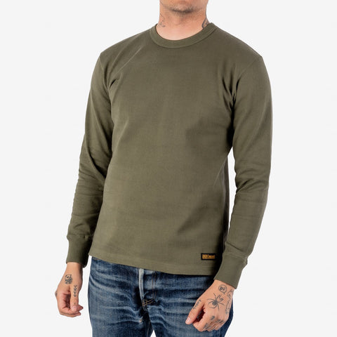 IHTL-1501-OLV 11oz Cotton Long Sleeved Sweater Oliv