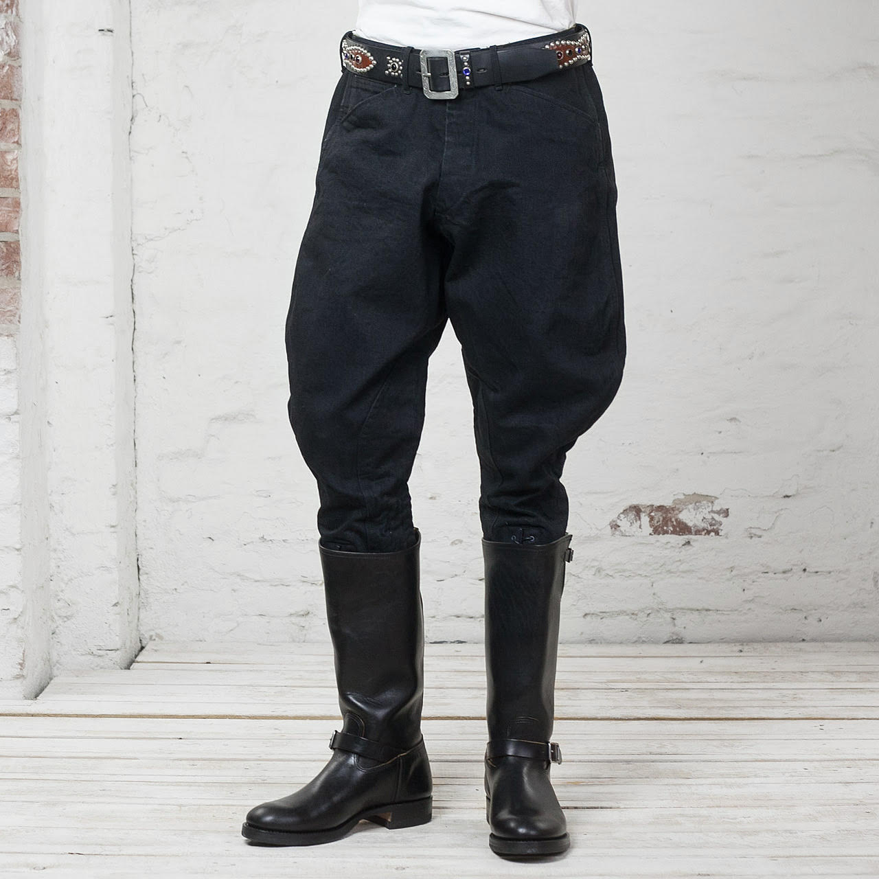 15oz Black Denim Breeches